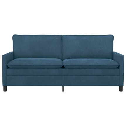 Soffa Blå 196 x 81 x 87,5 cm Sammet