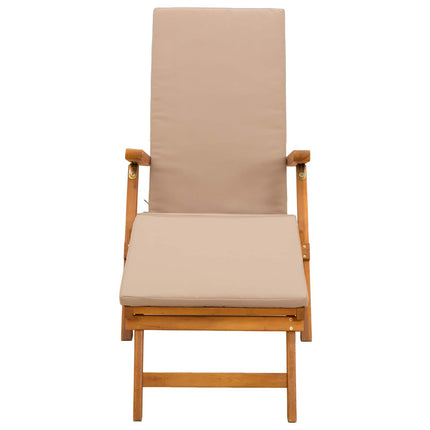 Reclining och Fällbar Solstol Massivt Akaciaträ