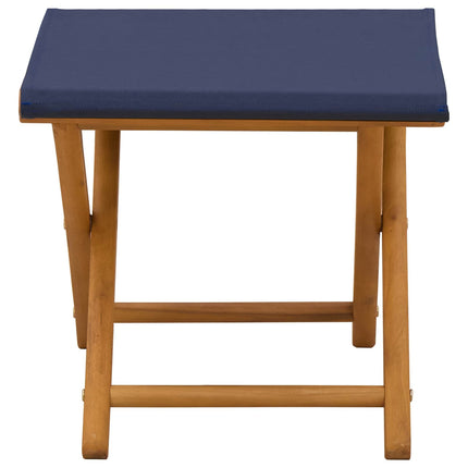 Deck Chair 2 pcs Massiv Eukalyptus Trä Blå
