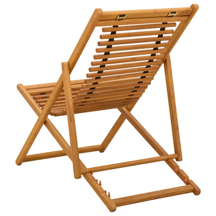 Deck Chair 3 Position Massiv Eukalyptus Trä Naturlig