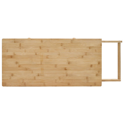 Köksvagn med hjul Naturfärg 90,5 x 36 x 86,5 cm Bambus