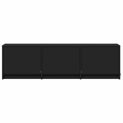 TV-bänk med LED med LED Svart 140 x 34 x 40 cm Konstruerat trä