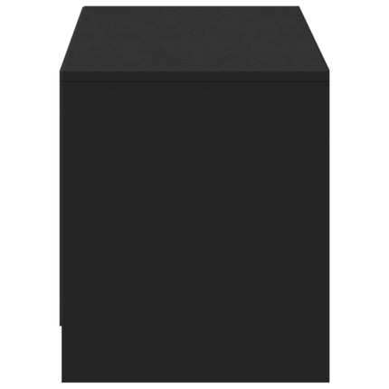 TV-bänk med LED med LED Svart 140 x 34 x 40 cm Konstruerat trä