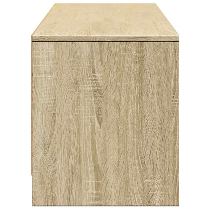 TV-bänk med LED Sonoma-ek 165 x 34 x 40 cm Konstruerat trä