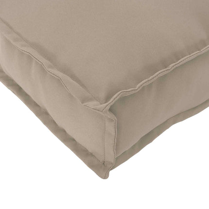 Soffset med kudde Taupe 120 x 92 x 69 cm Massivt Akaciaträ
