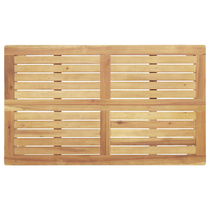 Soffset med kudde Enfärgad 5 pcs Beige Massivt Akaciaträ