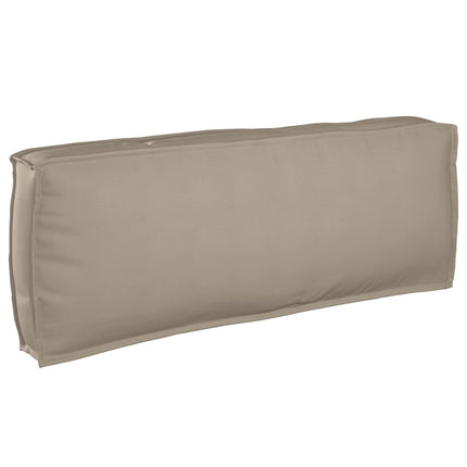 Soffset med kudde Enfärgad 5 pcs Taupe Massivt Akaciaträ