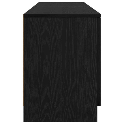 Förvaringsskåp för loftsäng 2 st Svart ek 66 x 35 x 48 cm