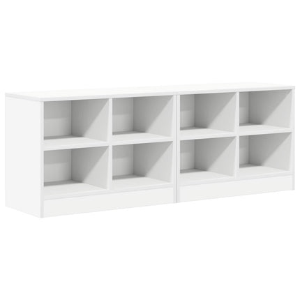 Sängskåp med hylla 2 pcs Vit 66 x 33 x 48 cm Konstruerat trä
