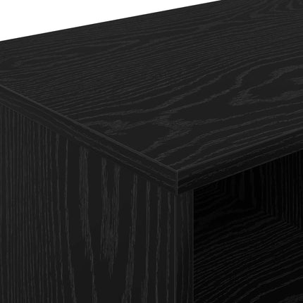 Sängskåp 2 pcs Svart ek 66 x 33 x 48 cm Konstruerat trä