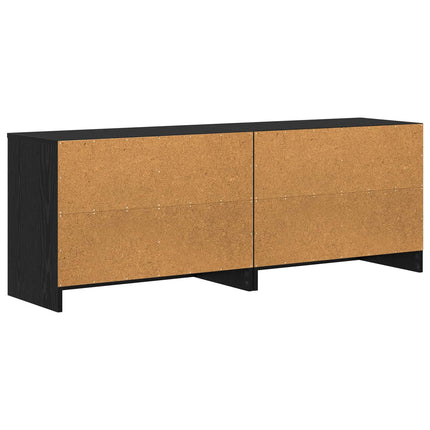Sängskåp 2 pcs Svart ek 66 x 33 x 48 cm Konstruerat trä