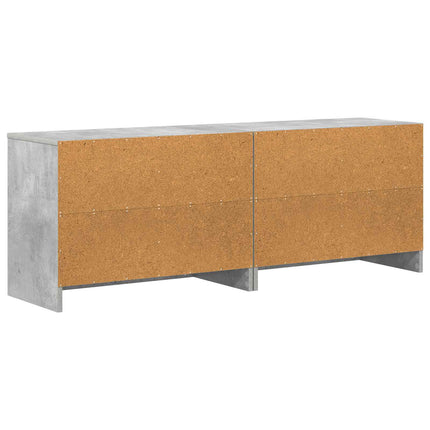Sängskåp 2 pcs Betonggrå 66 x 33 x 48 cm Konstruerat trä