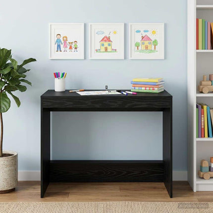 Skrivbord för säng Svart ek Konstruerat trä 100 x 45 x 75 cm