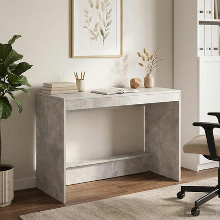 Skrivbord för säng Betonggrå Konstruerat trä 100 x 45 x 75 cm
