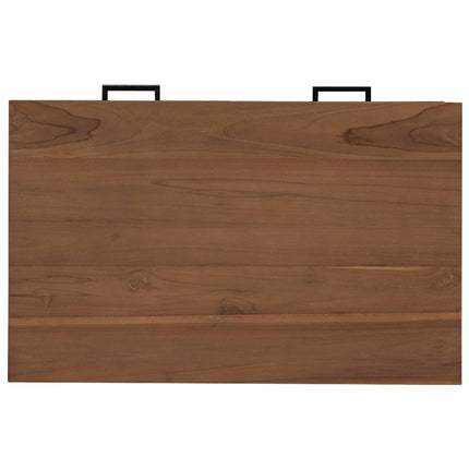 Skrivbord med Lådor Naturlig Massivt teakträ 80 x 50 x 75 cm