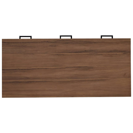 Skrivbord med Lådor Naturlig Massivt teakträ 110 x 50 x 75 cm