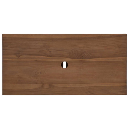 Badrumsskåp Naturlig 90 x 45 x 75 cm Massivt teakträ
