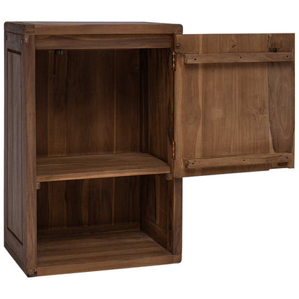 Badrumssidekabinett Naturlig 45 x 30 x 70 cm Massivt teakträ