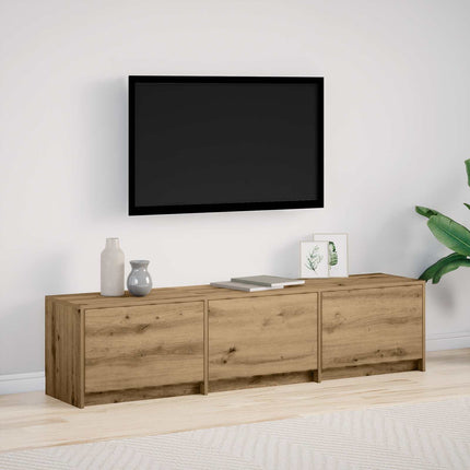 TV-skåp med led Artisan Ek 165 x 34 x 40 cm Konstruerat trä