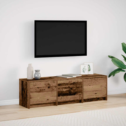 TV-skåp 140 x 34 x 40 cm Gammalt trä Konstruerat trä
