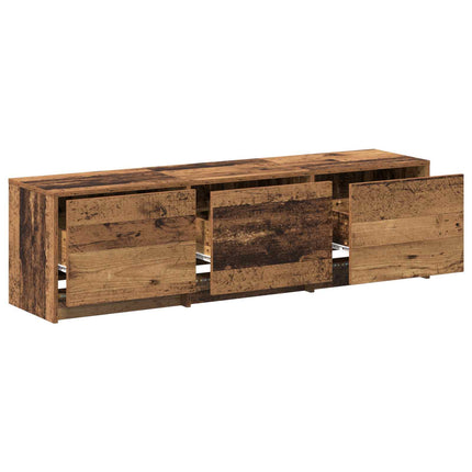 TV-skåp 140 x 34 x 40 cm Gammalt trä Konstruerat trä