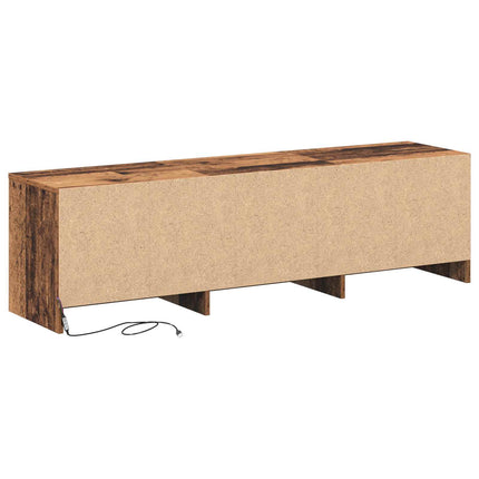 TV-skåp 140 x 34 x 40 cm Gammalt trä Konstruerat trä