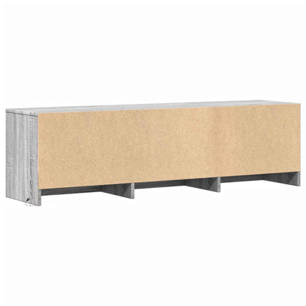 TV-skåp med led Grå Sonoma 140 x 34 x 40 cm Konstruerat trä