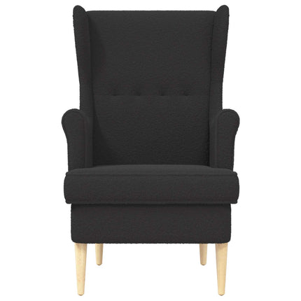 Fåtölj Svart Bouclé