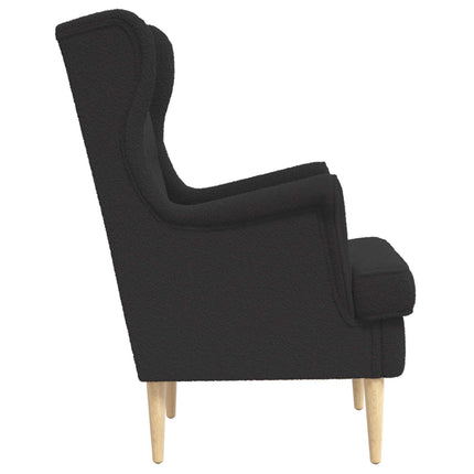 Fåtölj Svart Bouclé
