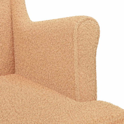 Fåtölj Beige Bouclé