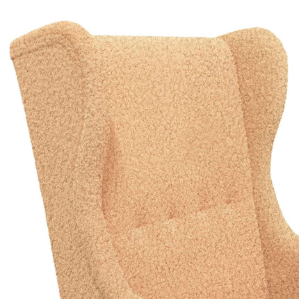 Fåtölj Beige Bouclé