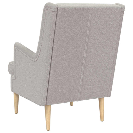 Fåtölj Ljusgrå Bouclé
