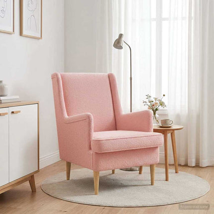 Fåtölj Rosa Bouclé