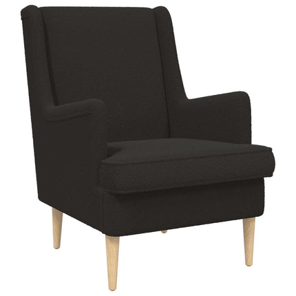 Fåtölj Svart Bouclé