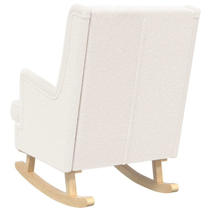 Gungstol Gräddvit 62 x 80 x 85 cm Bouclé