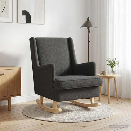 Gungstol Mörkgrå 62 x 80 x 85 cm Bouclé