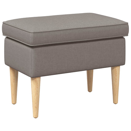 Fotpall Taupe 55 x 35 x 41 cm Polyester