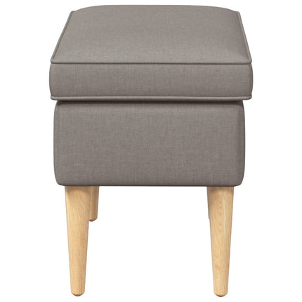 Fotpall Taupe 55 x 35 x 41 cm Polyester