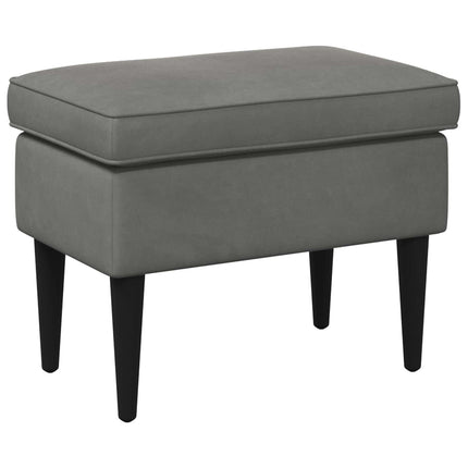 Fotpall Mörkgrå 55 x 35 x 41 cm Sammet