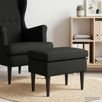 Fotpall Svart 55 x 35 x 41 cm Tyg