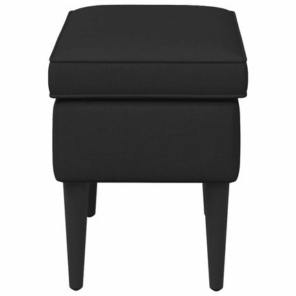 Fotpall Svart 55 x 35 x 41 cm Tyg