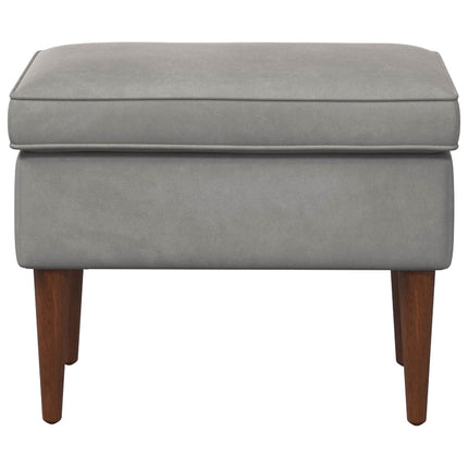 Fotpall Ljusgrå 55 x 35 x 41 cm Sammet