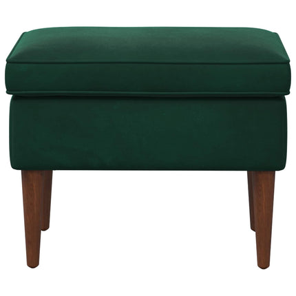 Fotpall Mörkgrön 55 x 35 x 41 cm Sammet