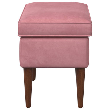 Fotpall Rosa 55 x 35 x 41 cm Sammet