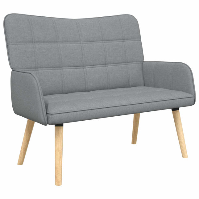 2-sits soffa Ljusgrå 115 x 61 x 87 cm Tyg
