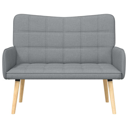 2-sits soffa Ljusgrå 115 x 61 x 87 cm Tyg