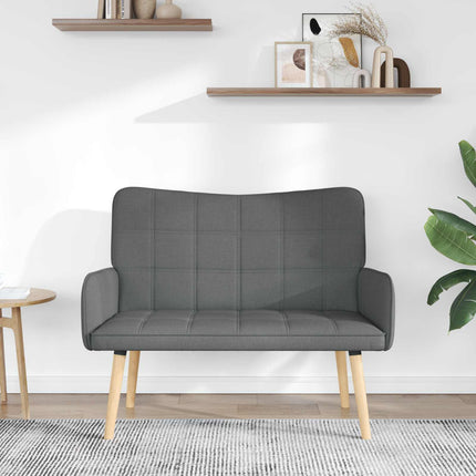 2-sits soffa Mörkgrå 115 x 61 x 87 cm Tyg