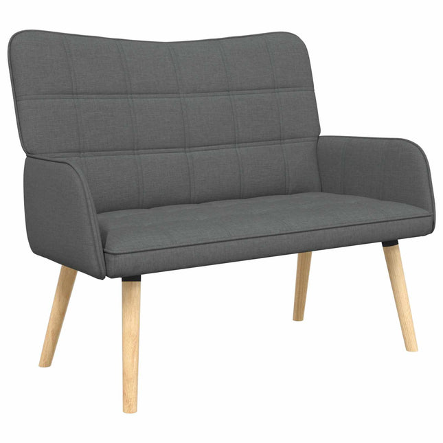 2-sits soffa Mörkgrå 115 x 61 x 87 cm Tyg