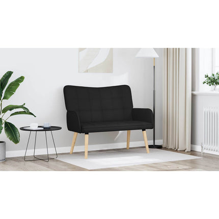 2-sits soffa Svart 115 x 61 x 87 cm Tyg
