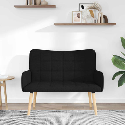 2-sits soffa Svart 115 x 61 x 87 cm Tyg